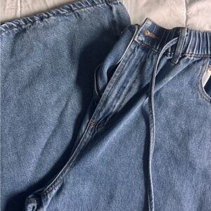FREEMARKET Drawstring Super-Wide Denim Pants